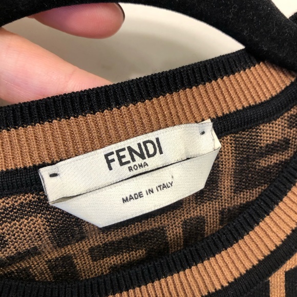 Authentic Fendi x Fila Colab Knitted Sweater - Picture 9 of 15